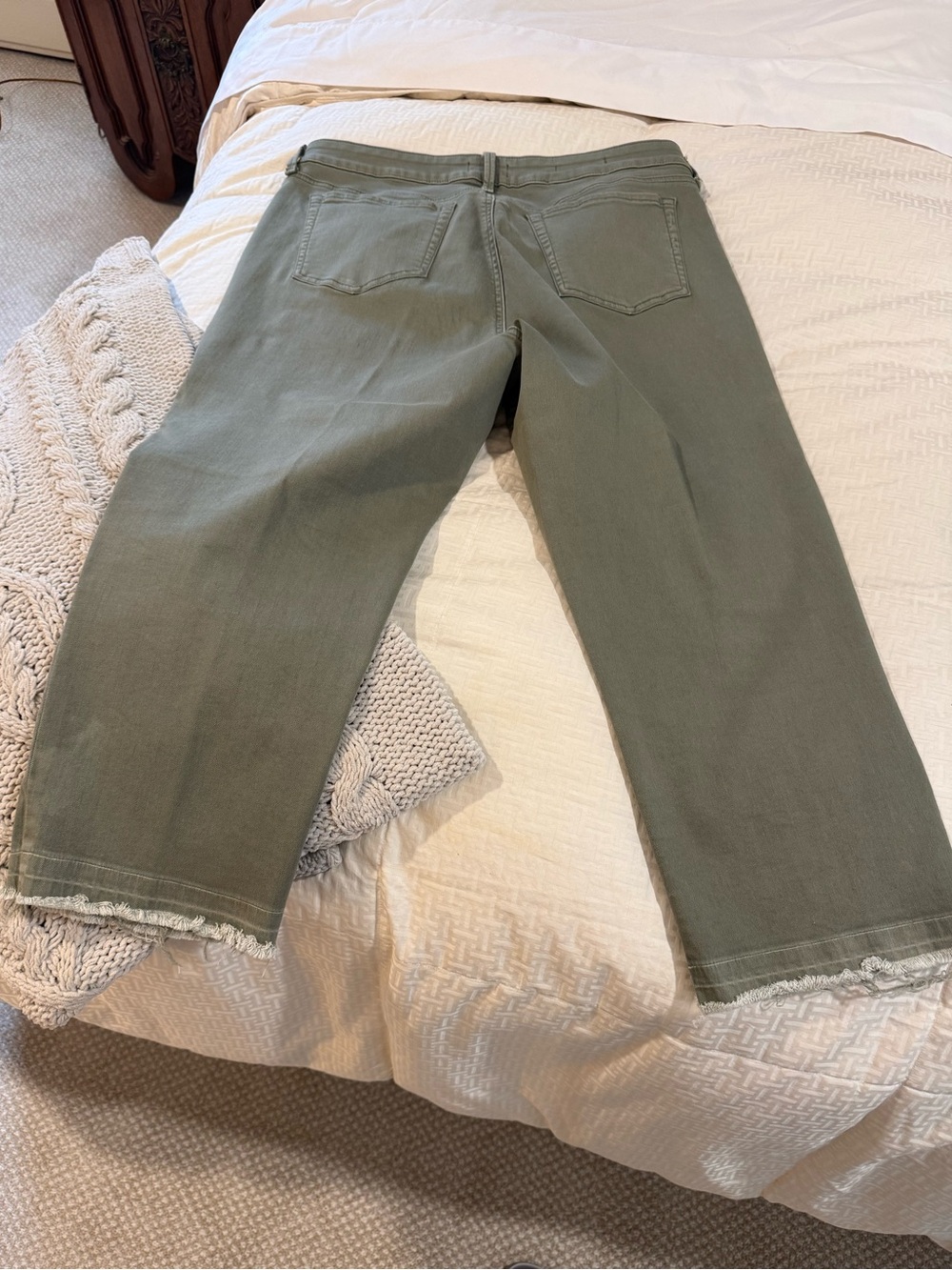 NYDJ 1X Olive Green Denim Pants - Picture 5 of 10